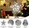 Christmas Star Tree Topper with 8 Lighting Modes (	J-black) 	20 cmx 6cm x 25 cm